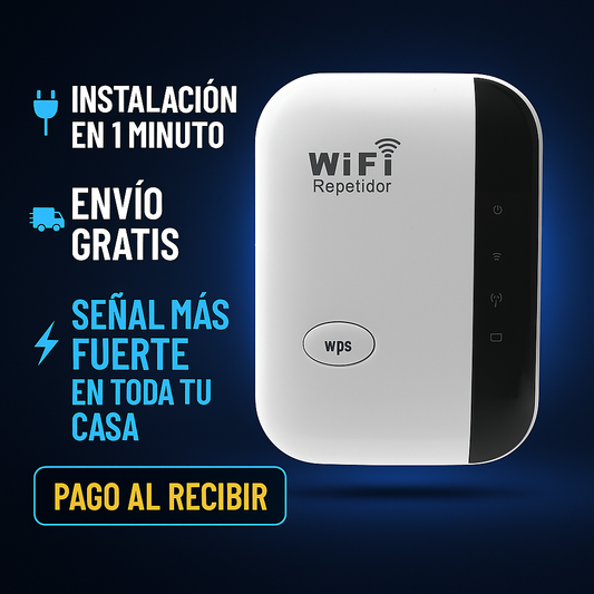 Repetidor WiFi Hogar – Amplía tu Cobertura – Señal Estable en Toda la Casa en 1 Minuto