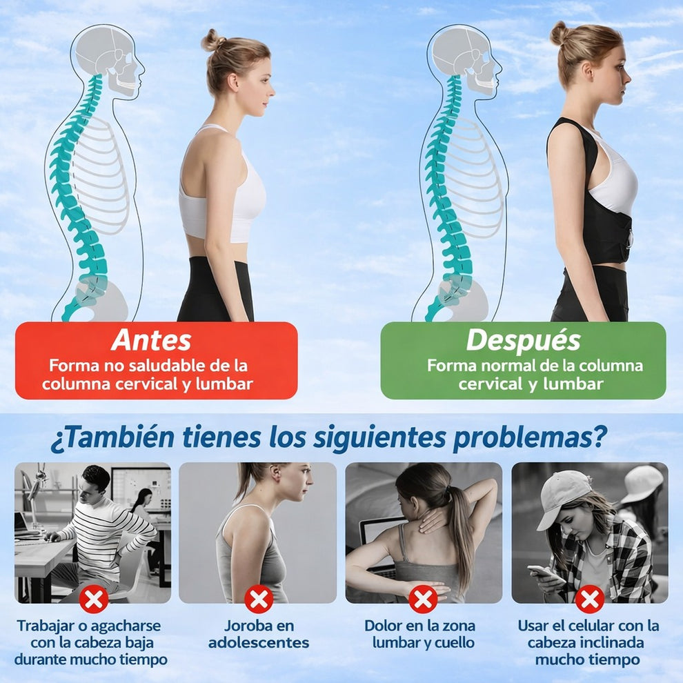 POSTUREX® - Corrector de postura ergonómico