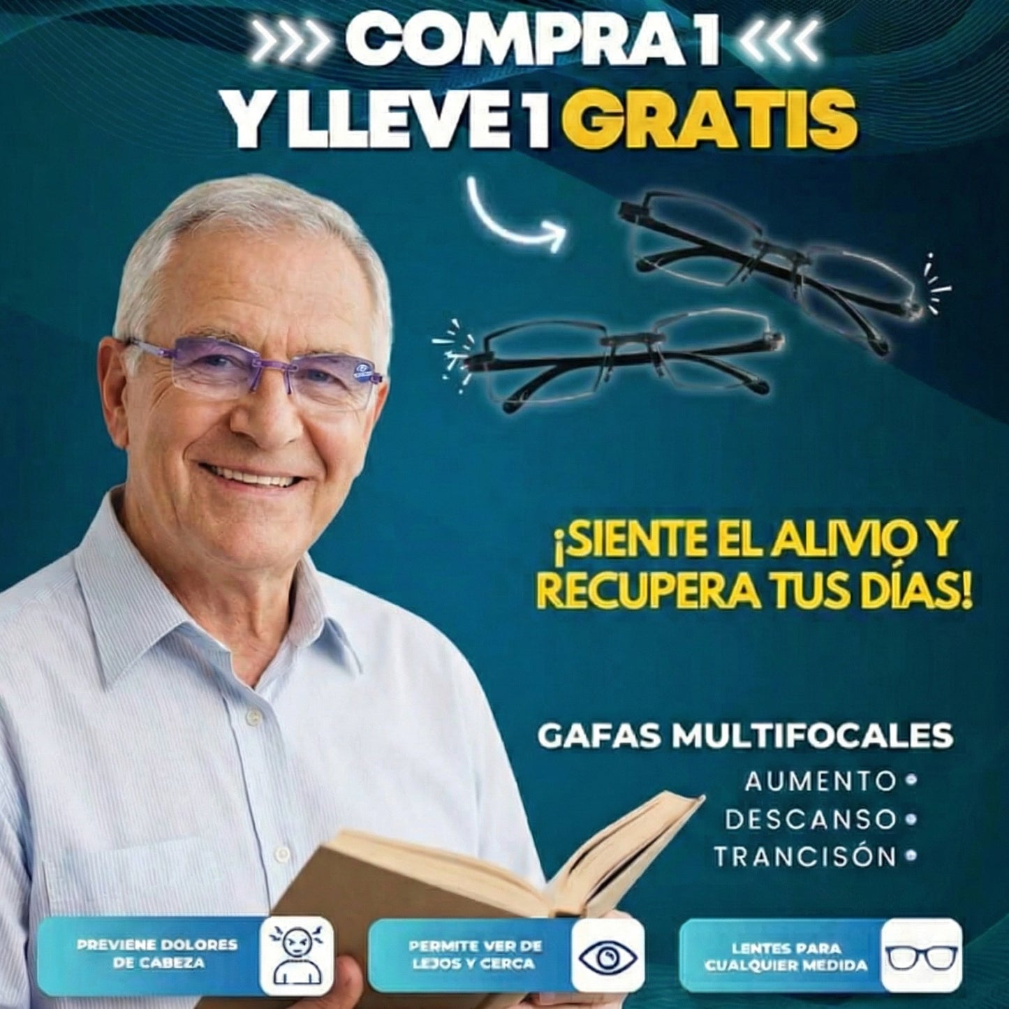 VisionPro 3X – Multifocal Inteligente   Oferta Visión al Doble: Compra 1 y llévate 2